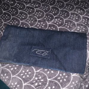 SOLD -Denim cloth clutch
